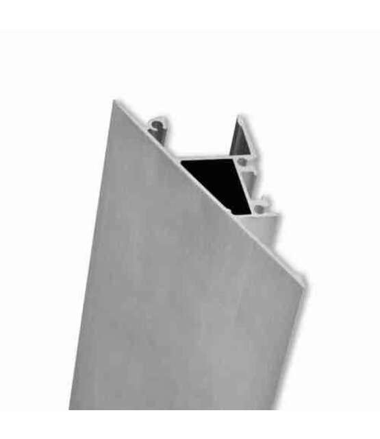 LED wandprofiel met opaal klikafdekking 27.4 mm x 58.4 mm - W13ALU