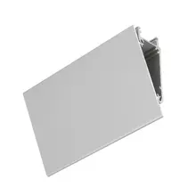 LED strip wandprofiel met afdekking 55 mm x 23 mm - WALLE12ALU