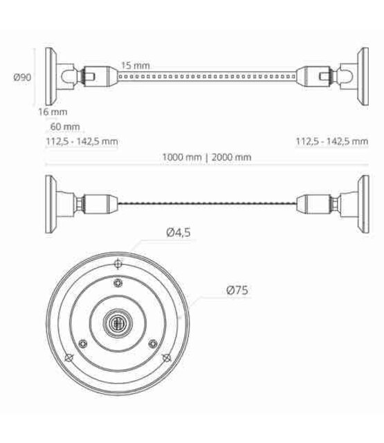 LED kabel oplossing inclusief opaal afdekking - 10 of 20 meter in te korten
