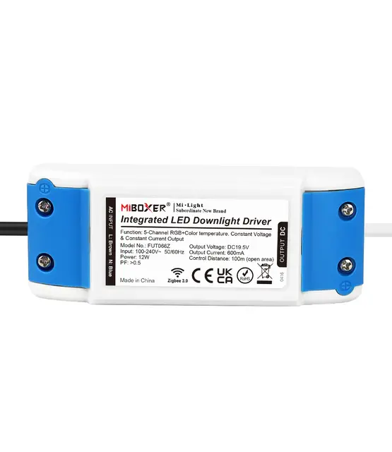 Instelbare ZIGBEE + RF 140-150mm inbouw LED Spot RGBCCT (2700K-6500K) - 12 watt -  FUT066ZR