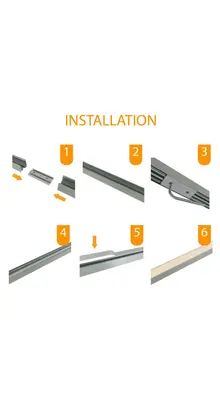LED profiel rechte verbinding voor XL304ALU, XL304WIT, XL304ZWART