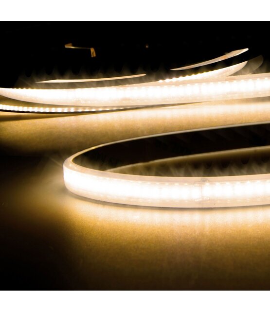 PRO LED strip warm wit 8W 700LM 240LED p/m 48VDC IP68 3000K CRI95 - 5 meter