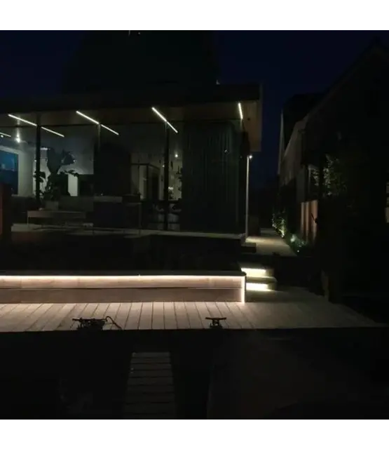 PRO LED strip warm wit 8W 700lm/meter 240LED 48VDC IP68 3000K CRI95 - 30 meter