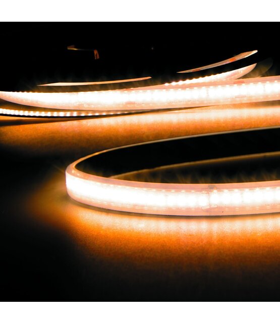 PRO LED strip extra warm wit 8W 700lm/meter 240LED 48VDC IP68 2700K CRI95 - 30 meter