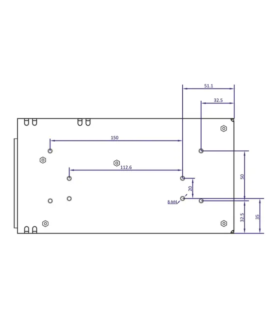 LED voeding POS-200-24-C2 200 watt 24 volt 8,8 Ampère - IP20