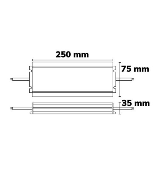 LED voeding 400 watt 24 volt 16.6  Ampère – IP67 waterdicht – 400W117668
