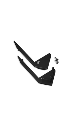 Eindkap set van 2 stuks B12ZWART trapprofiel