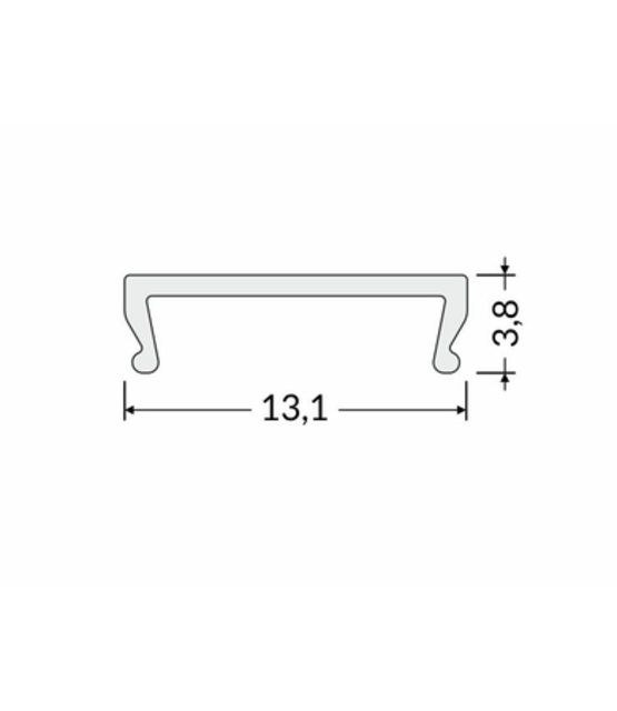 Losse 20 meter klikafdekking vlak model F12ALU, F12WIT, F12ZWART - C-Opaal-2m