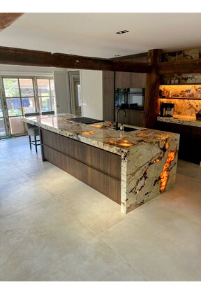 Natuursteen LED verlichting - 640 LED - 5500 LM -  RGBCCT - Dimbaar - 24 volt IP20 - 24,5 x 49cm - Koppelbaar LED Sheet