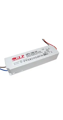 LED voeding 100 watt 24 volt 4,2 Ampère – IP67 waterdicht – GLP GPV-100-24