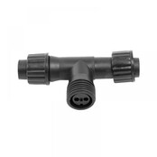 2 weg splitter LED – | Zwart Snoer | 230V Koppelbaar | IP65