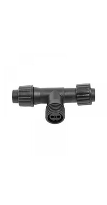 2 weg splitter LED – | Zwart Snoer | 230V Koppelbaar | IP65