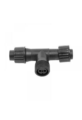 2 weg splitter LED – | Zwart Snoer | 230V Koppelbaar | IP65