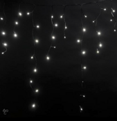 30 meter x 0,4 meter - IJspegel kerstverlichting 100 LED’s – zwarte kabel - professioneel - IP65 waterdicht - LUKSUS