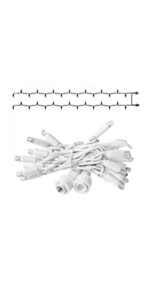 LED Eindstuk Verlichting – 2x1,5m | 6500K Koud Wit | Wit Snoer | 230V IP65