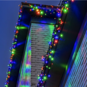 LED IJspegelverlichting 2x0,4m – RGBY Kleuren – Zwart Snoer – IP65 – 230V Pro Systeem