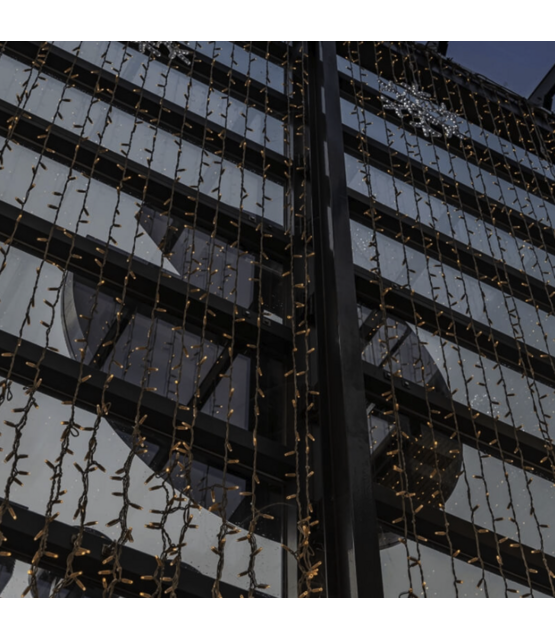 LED eindstuk verlichting 2x1,5m – Warm wit 3000K – Zwart snoer – 230V IP65