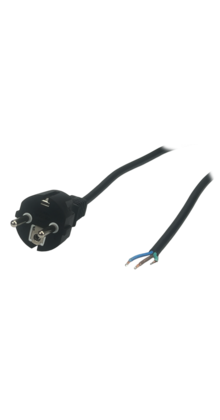 LED voeding stroomkabel – wit – 1,5 meter - Geaard