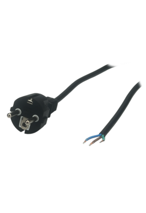 LED voeding stroomkabel – wit – 1,5 meter - Geaard