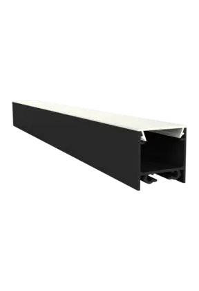 LED profiel 3 meter inclusief klikafdekking 20mm x 20mm - 318ZWART