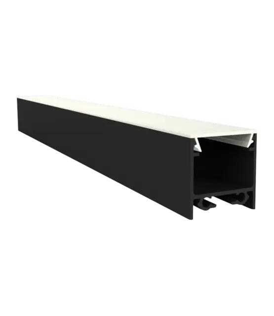 LED profiel 3 meter inclusief klikafdekking 20mm x 20mm - 318ZWART