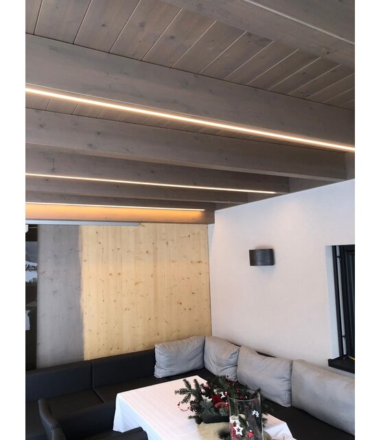 LED opbouw 3 meter profiel met afdekking 20 mm x 20 mm - 318ALU