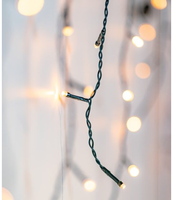 10 meter IJspegel kerstverlichting warm wit 480 LED voor binnen en buiten met 8 functies