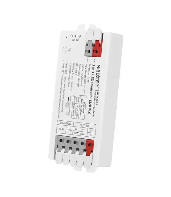Handige klik sluiting 2 -1 LED strip controller - 1 zone - PRO - Miboxer E2-RF
