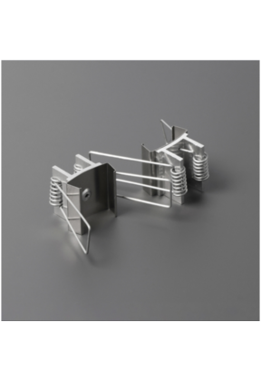 Plafond montageklem / veer voor LED profiel  20INBOUW  WIT-ZWART-ALU