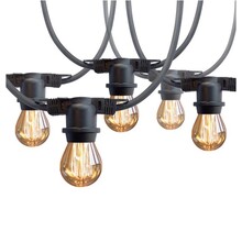 Koppelbare LED feestverlichting 10 meter lang met 20 lichtpunten E27 - prikkabel