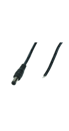 Male DC verlengkabel 100cm - SPOSDC-Y-P25S-1.0