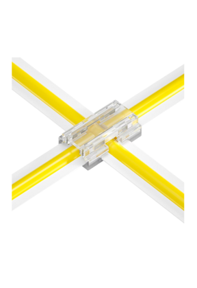 COB LED strip connector kruisverbinder X - soldeervrij - klik connector - 8mm COB - IP20