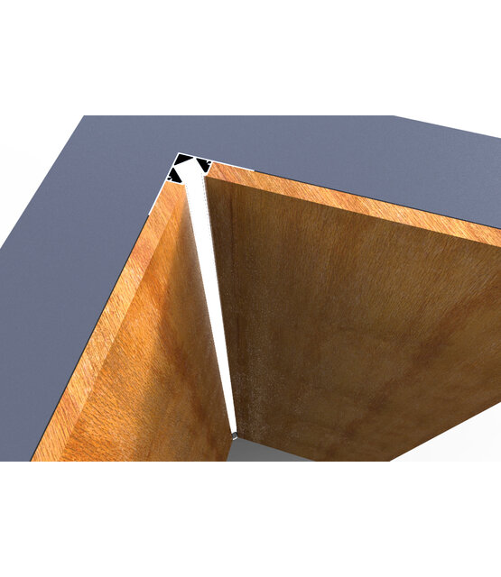 LED binnen hoek profiel 61,69 mm x 30,91 mm C323BINNENHOEK