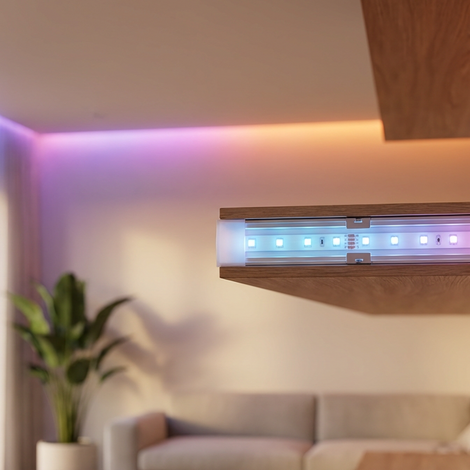 Hoe Philips Hue Led strips aansluiten zonder stopcontact