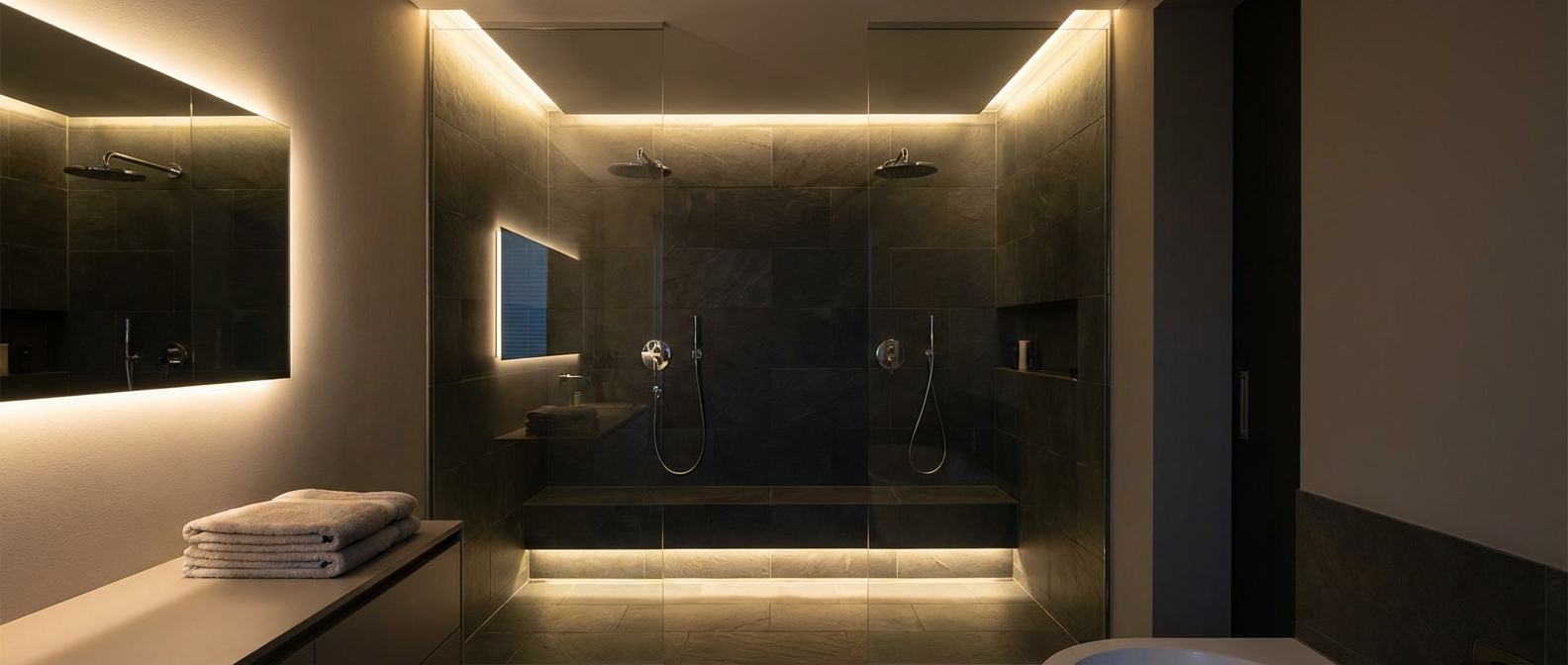 LED strips douche
