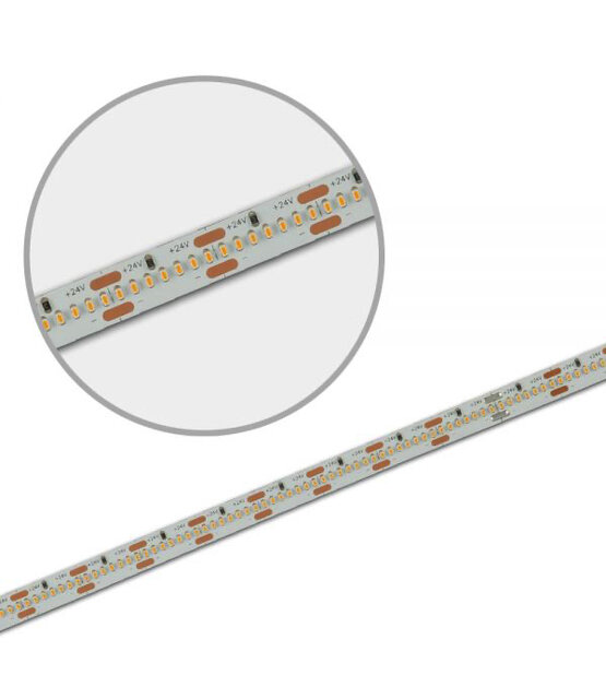 PRO LUMEN LED strip 24 Volt 2200k extreem warm wit 22W 1830LM 350LED p/m IP20 CRI92 - 5 meter