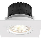 Design LED-inbouwspot AUSTIN vierkant | IP65 waterdicht voor badkamer en douche | Geïntegreerde 6W warmwitte LED | Dimbaar, vierkant | Inclusief driver