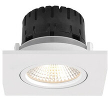 Design LED-inbouwspot AUSTIN vierkant | IP65 waterdicht voor badkamer en douche | Geïntegreerde 6W warmwitte LED | Dimbaar, vierkant | Inclusief driver