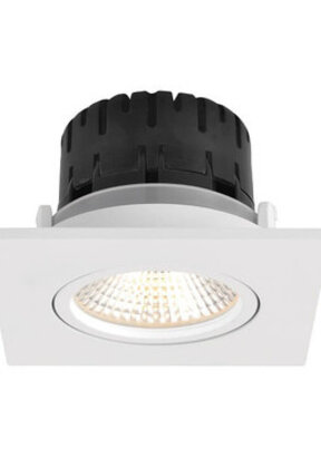 AUSTIN Vierkante LED-inbouwspot – IP65, warm wit, dimbaar