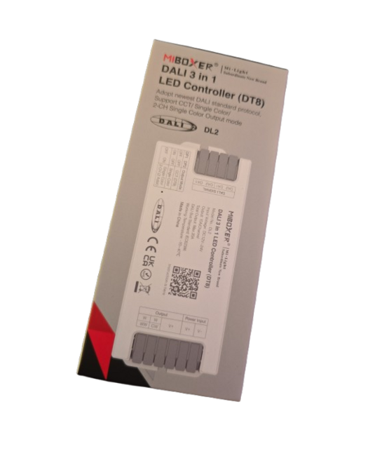 DALI LED controller 3 in 1 LED strip controller - Miboxer DALI 3- in 1 DT8 DL2