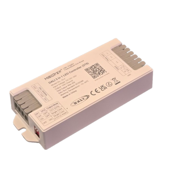 DALI LED controller 3 in 1 LED strip controller - Miboxer DALI 3- in 1 DT8 DL2