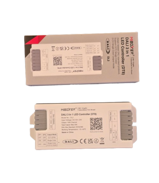 DALI LED controller 3 in 1 LED strip controller - Miboxer DALI 3- in 1 DT8 DL2