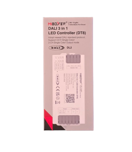 DALI LED controller 3 in 1 LED strip controller - Miboxer DALI 3- in 1 DT8 DL2