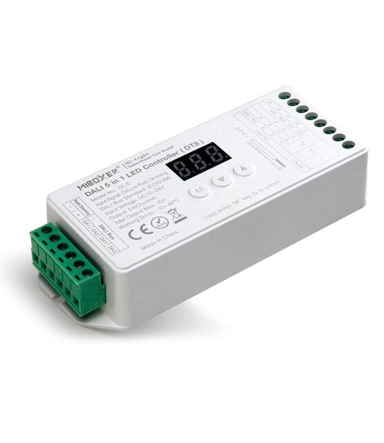 DALI RGBW/RGBWW LED controller 5 in 1 LED strip controller - Miboxer DALI DT8 DT-X