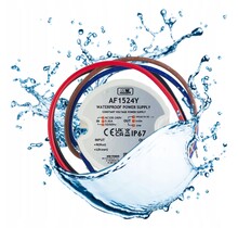 Wandcontactdoos Mini LED voeding 15 watt 24 volt 0,62 Ampère – IP67 waterdicht – AF1524Y