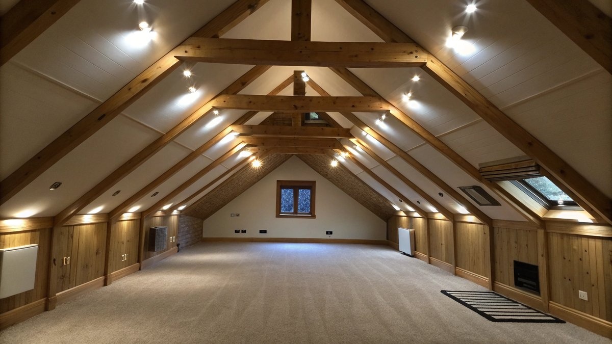 LED verlichting voor een zolder