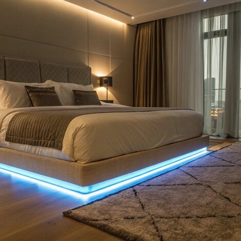 LED strips voor onder een bed