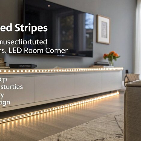 LED strips in een 90 graden hoek installeren