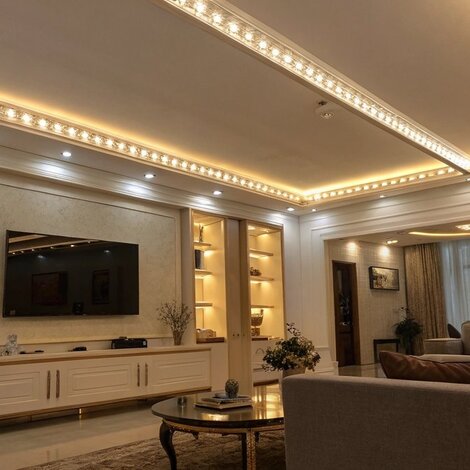 LED strips worden warm