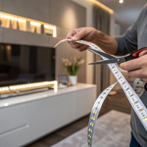 Hoe kort je een LED strip in